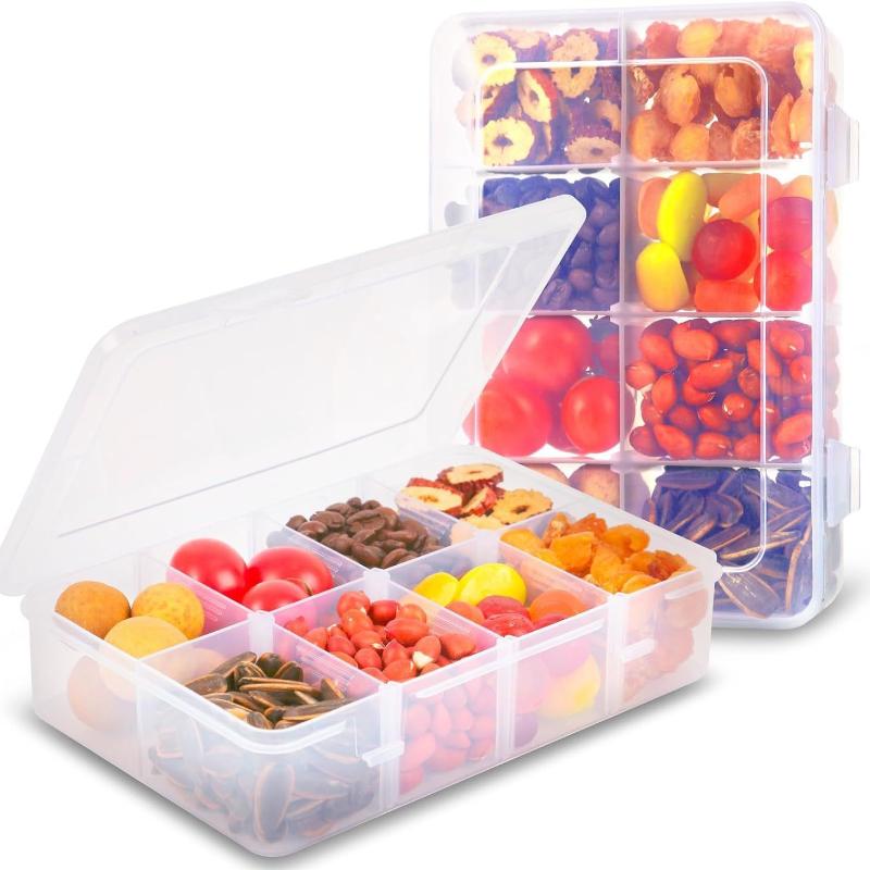 8 Grid Snackle Box Container C - Food Snacks With Iron review and price